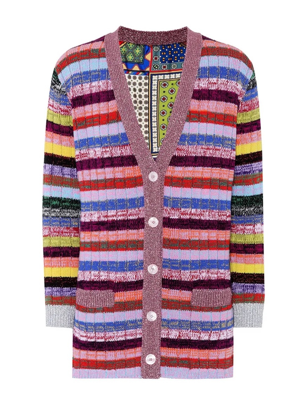Gucci Multi-Colour Reversible Cardigan, Size S